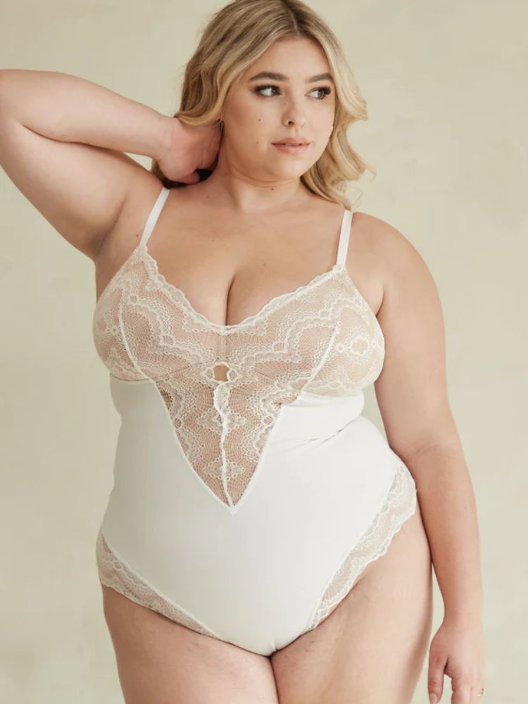SereniSoft™ Rosaline - Kanten Shapewear Bodysuit - HeimDeals.be