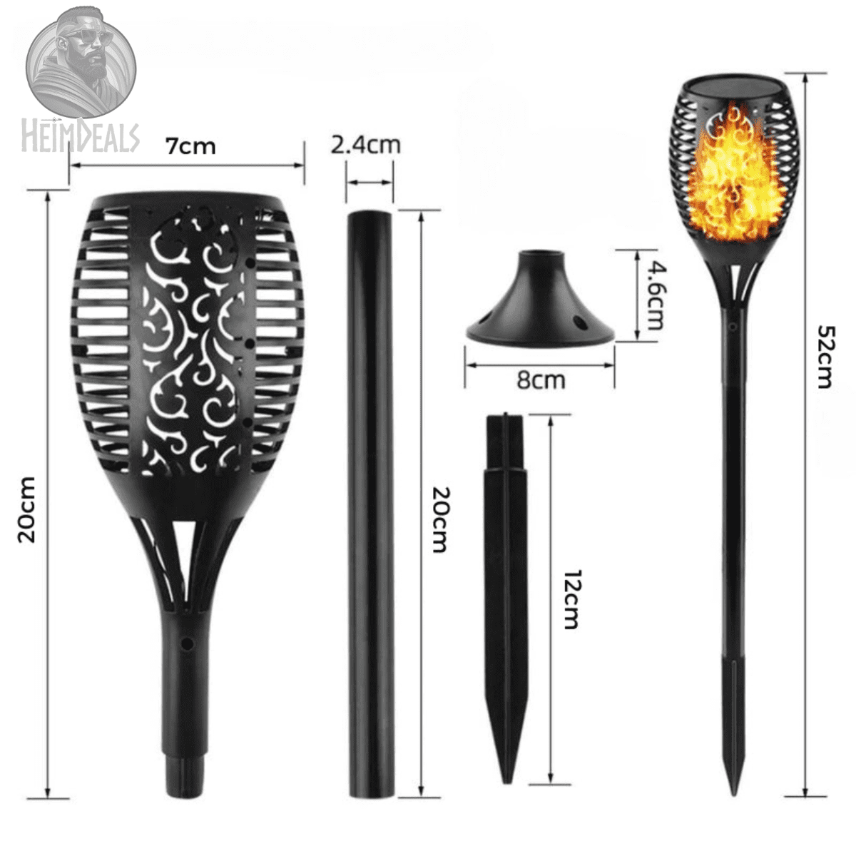 GalacticGlow™ Solar Tuinfakkel – Betoverende Tuinverlichting voor Buiten - MIVANDO