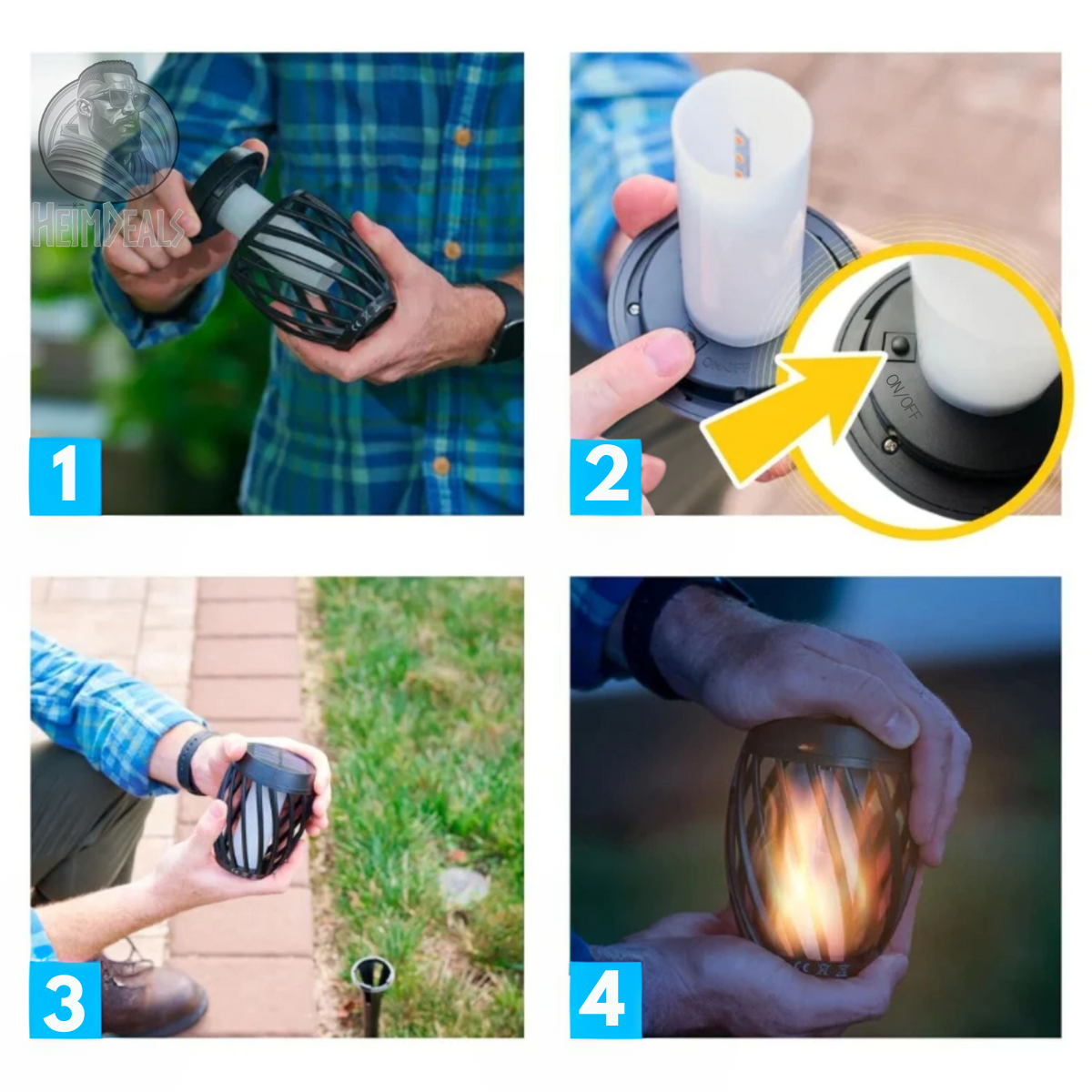 GalacticGlow™ Solar Tuinfakkel – Betoverende Tuinverlichting voor Buiten - MIVANDO