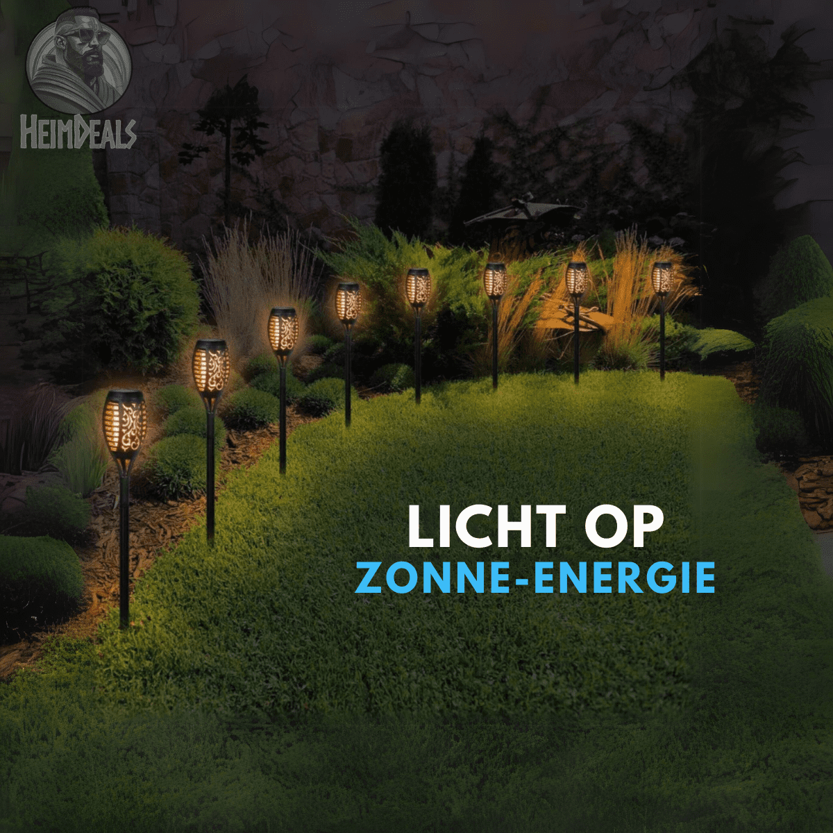GalacticGlow™ Solar Tuinfakkel – Betoverende Tuinverlichting voor Buiten - MIVANDO
