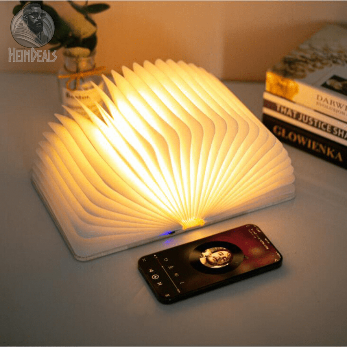 LumineBlad - De Oplaadbare Tafellamp Die Betovering Brengt - Mivando.nl