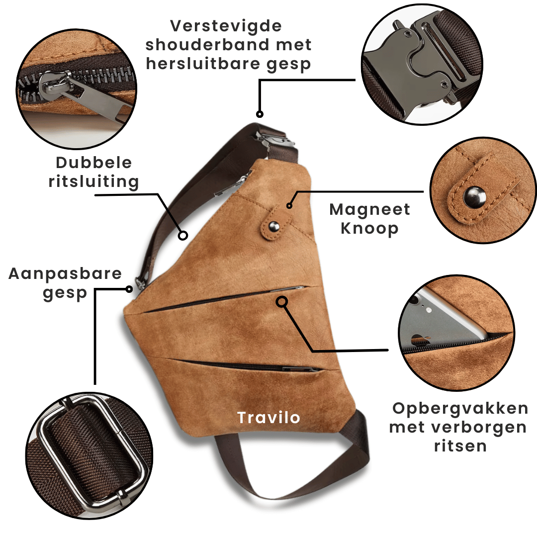 Travilo ™ | Stijlvolle Crossbody Reistas voor Moderne Avonturiers