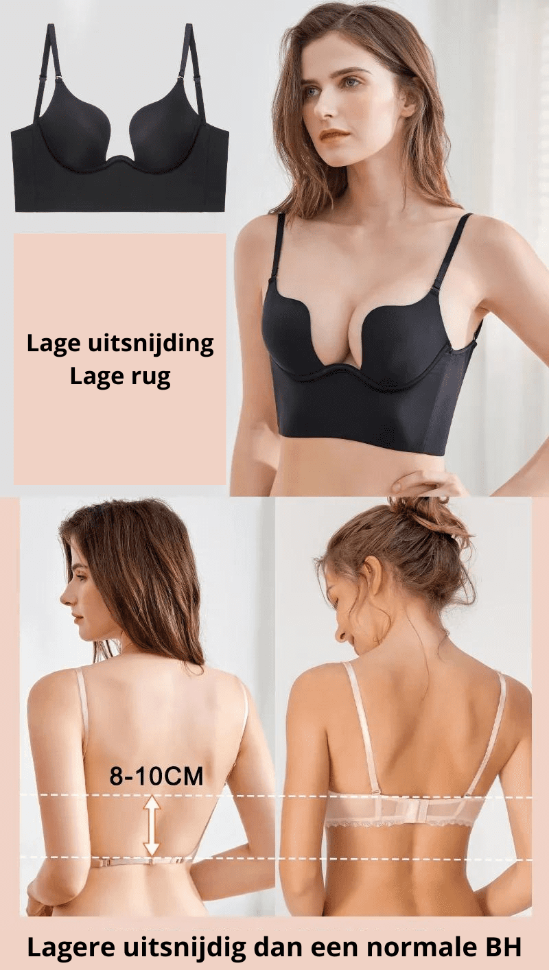 SereniSoft™ Ivy - Onzichtbare BH Met Lage Uitsnijding - HeimDeals.be