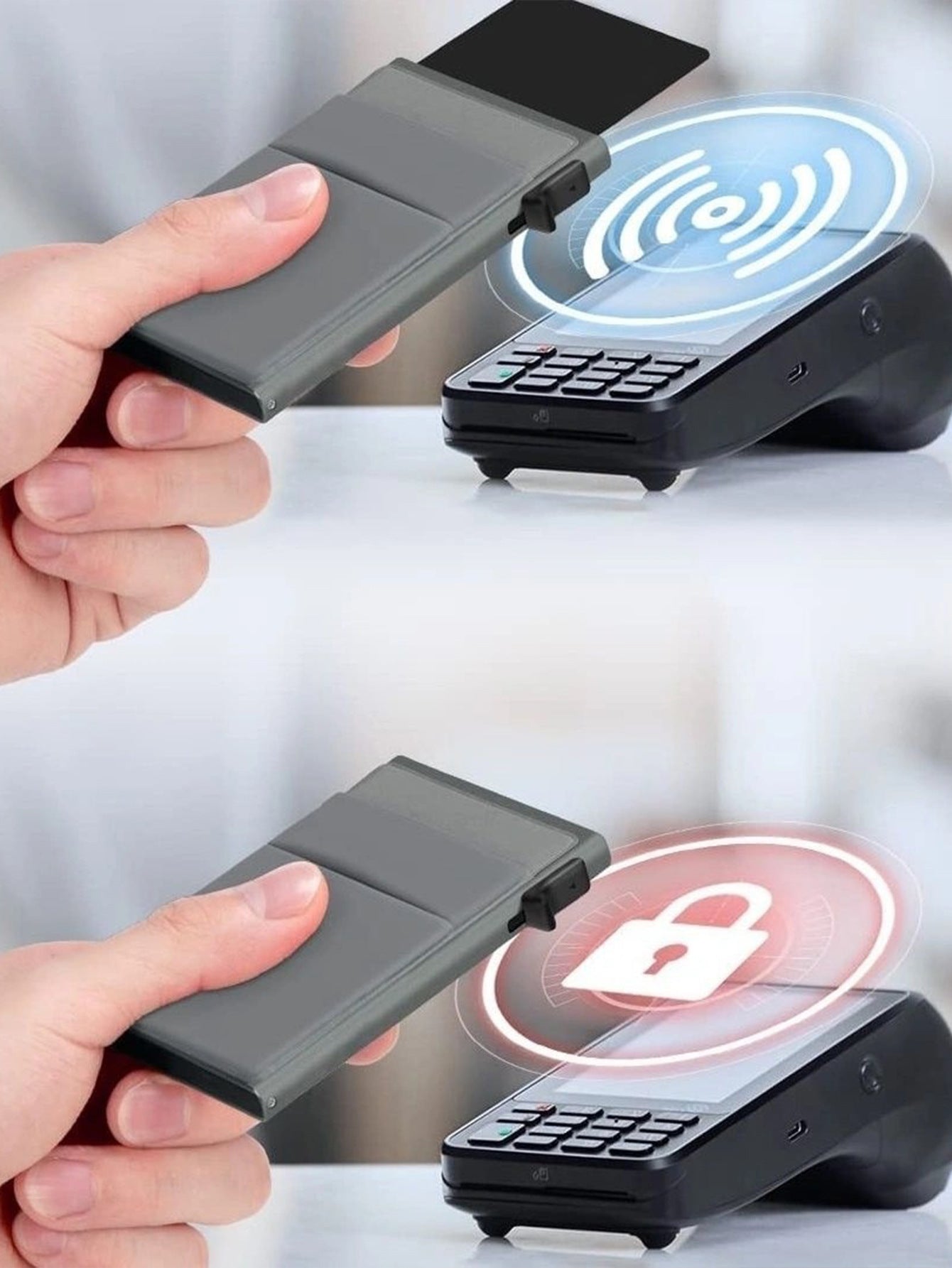 Slimme RFID Kaartenhouder - Compact, Veilig & Stijlvol