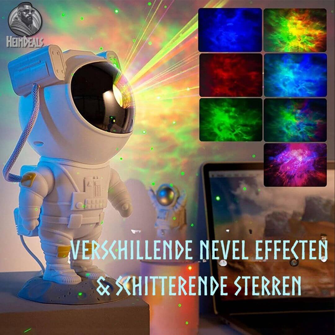 sterrenprojector astronaut nachtlamp