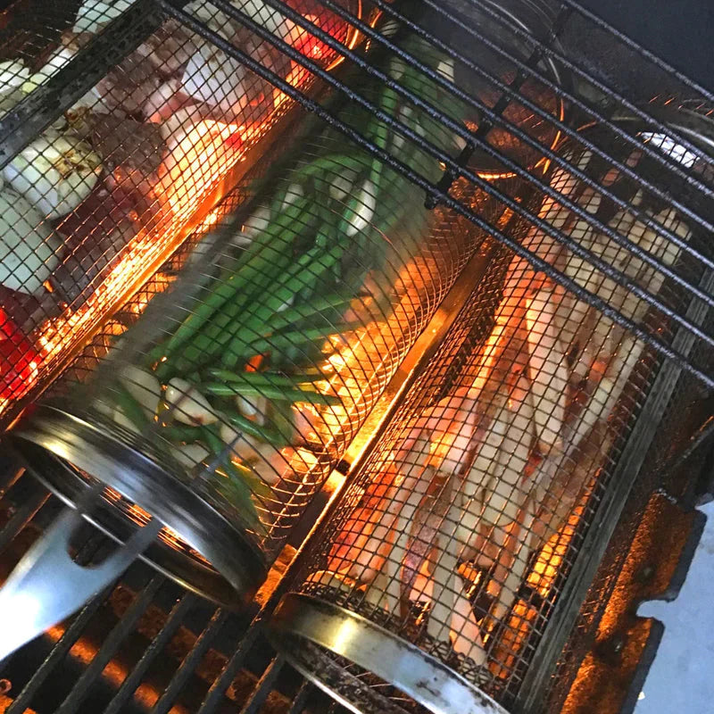 HeimGrill Pro Duo: Dé Grilmand voor Perfect Gegrilde BBQ Groenten - HeimDeals.be