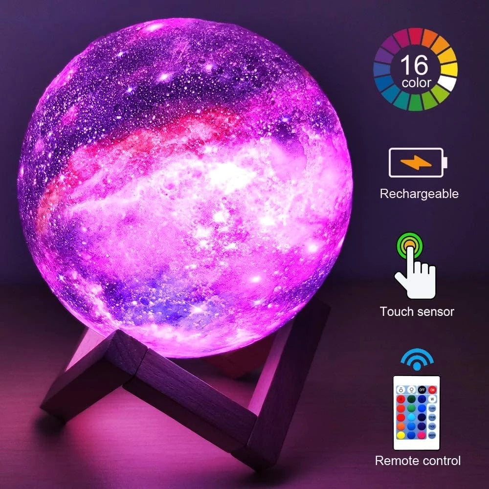Heimdall’s Maan Lamp met 16 LED-kleuren - HeimDeals.be