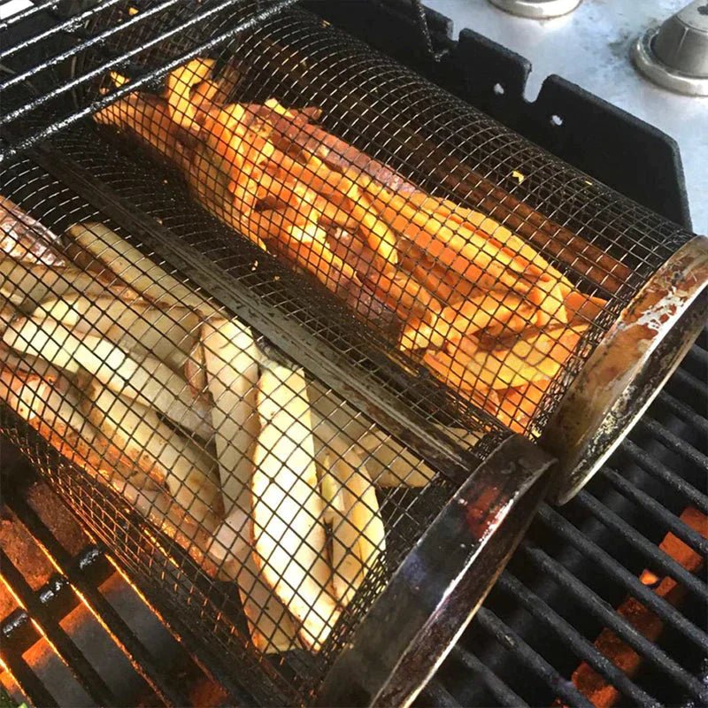 HeimGrill Pro Duo: Dé Grilmand voor Perfect Gegrilde BBQ Groenten - HeimDeals.be
