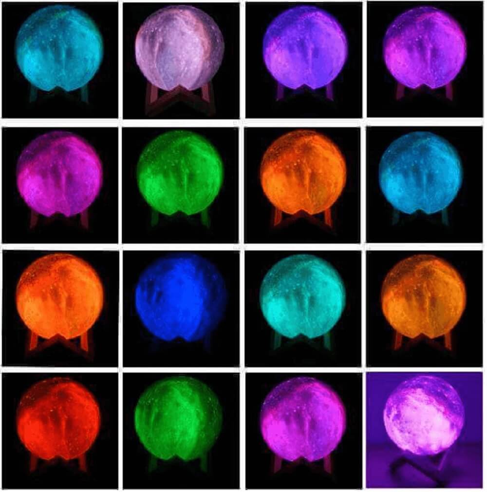 Heimdall’s Maan Lamp met 16 LED-kleuren - HeimDeals.be