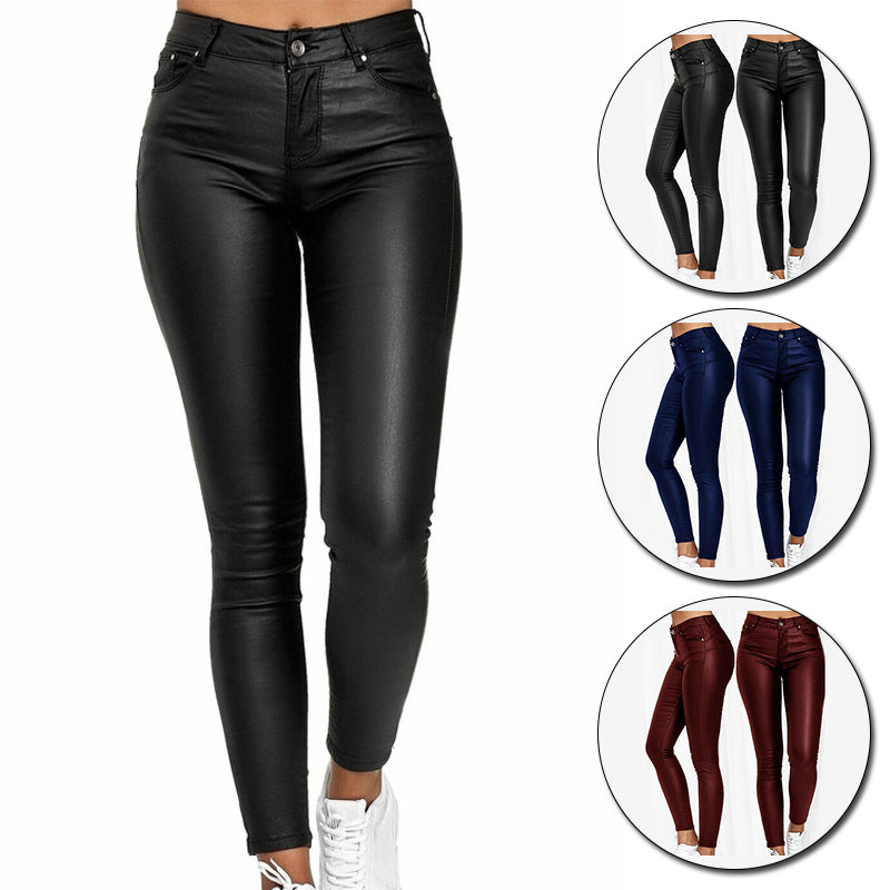 HeimElegance™ | Luxe Leren Stretch Broek - HeimDeals.be Broeken