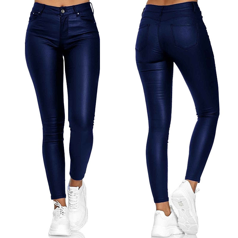 HeimElegance™ | Luxe Leren Stretch Broek - HeimDeals.be Broeken