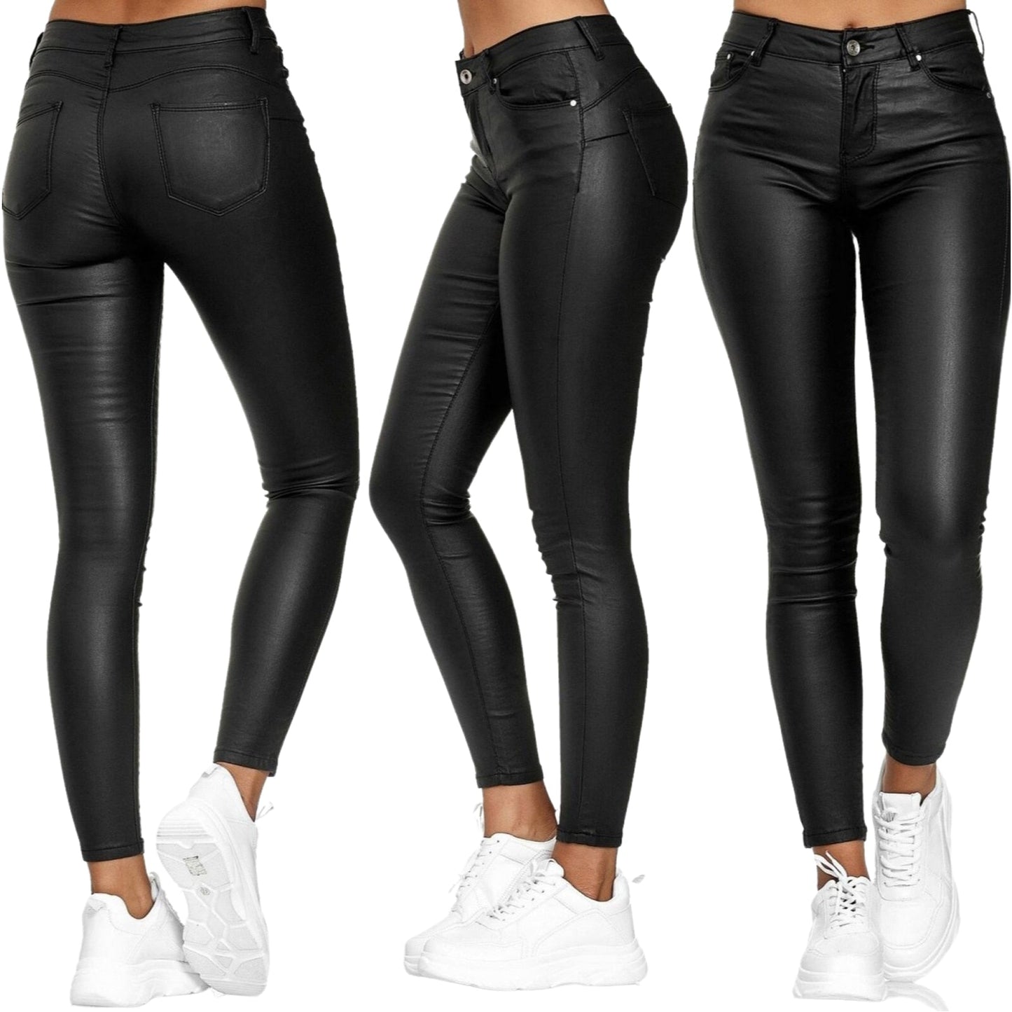 HeimElegance™ | Luxe Leren Stretch Broek - HeimDeals.be Broeken