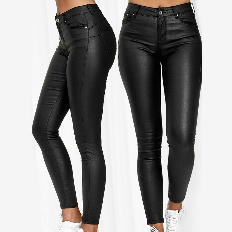 HeimElegance™ | Luxe Leren Stretch Broek - HeimDeals.be Broeken