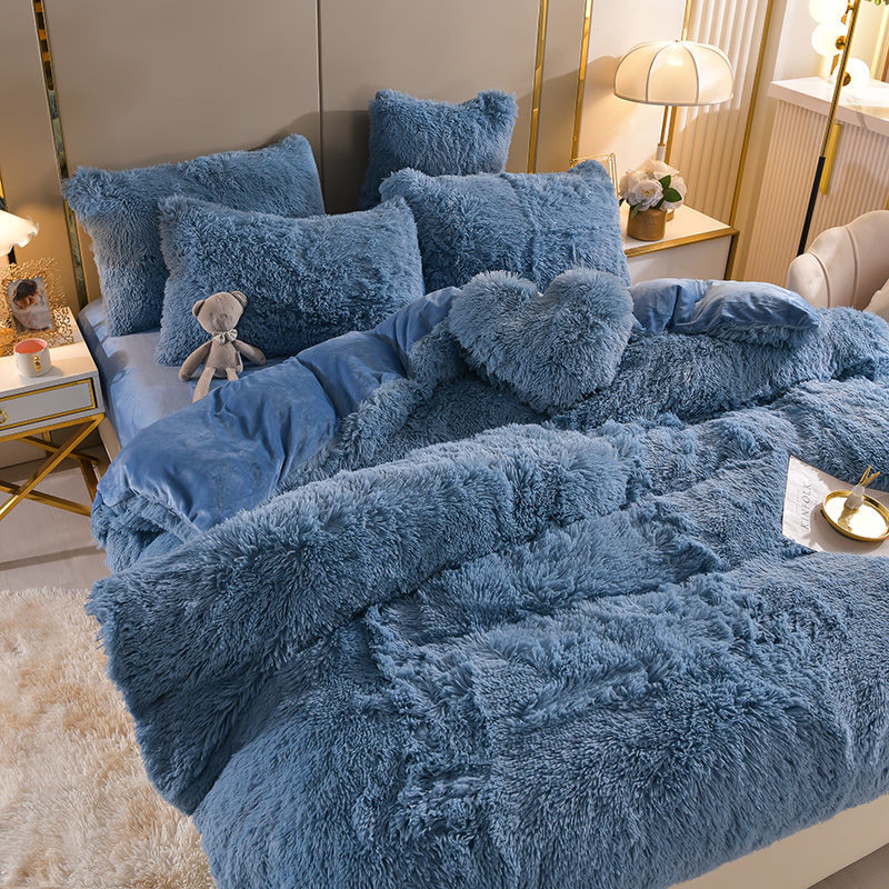 HeimDream Luxe Ensemble™ | Complete 5-delige Fleece Beddenset + Bonus Hartkussen - HeimDeals.be