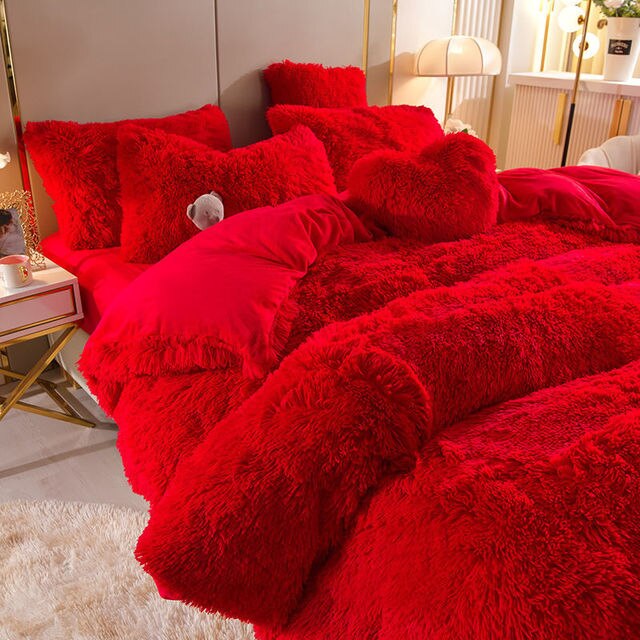 HeimDream Luxe Ensemble™ | Complete 5-delige Fleece Beddenset + Bonus Hartkussen