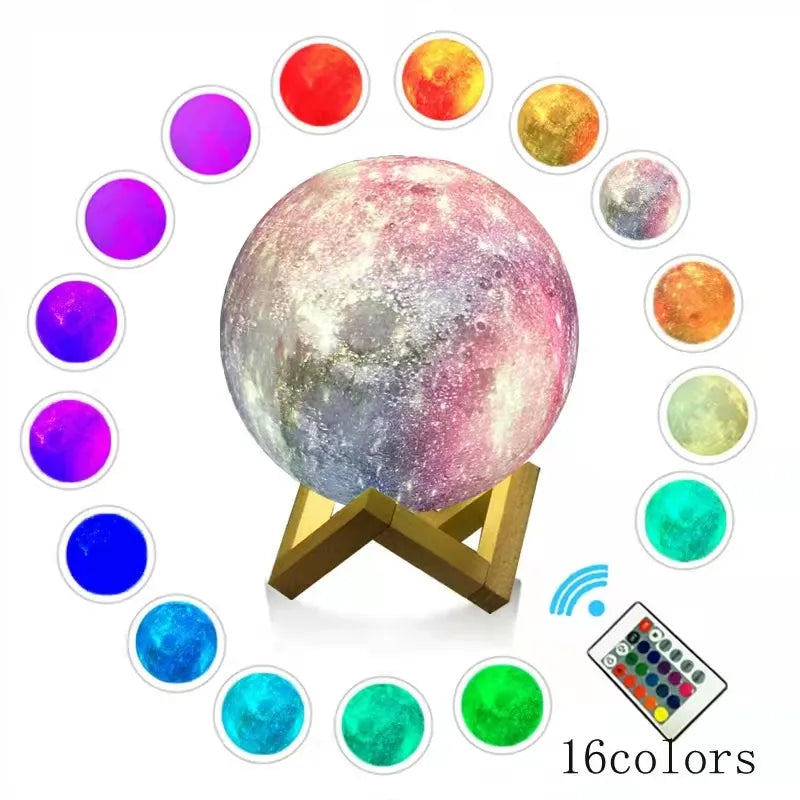 Heimdall’s Maan Lamp met 16 LED-kleuren - HeimDeals.be
