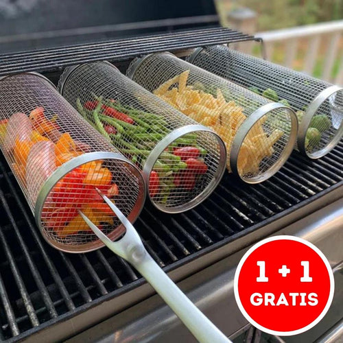 HeimGrill Pro Duo: Dé Grilmand voor Perfect Gegrilde BBQ Groenten - HeimDeals.be
