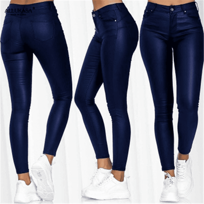 HeimElegance™ | Luxe Leren Stretch Broek